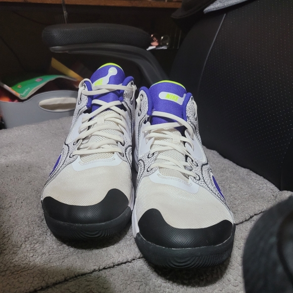 Nike Fly by Mid 2 Mens Shoes Size 12, Color: White/Silver/Blue - Picture 2 of 6